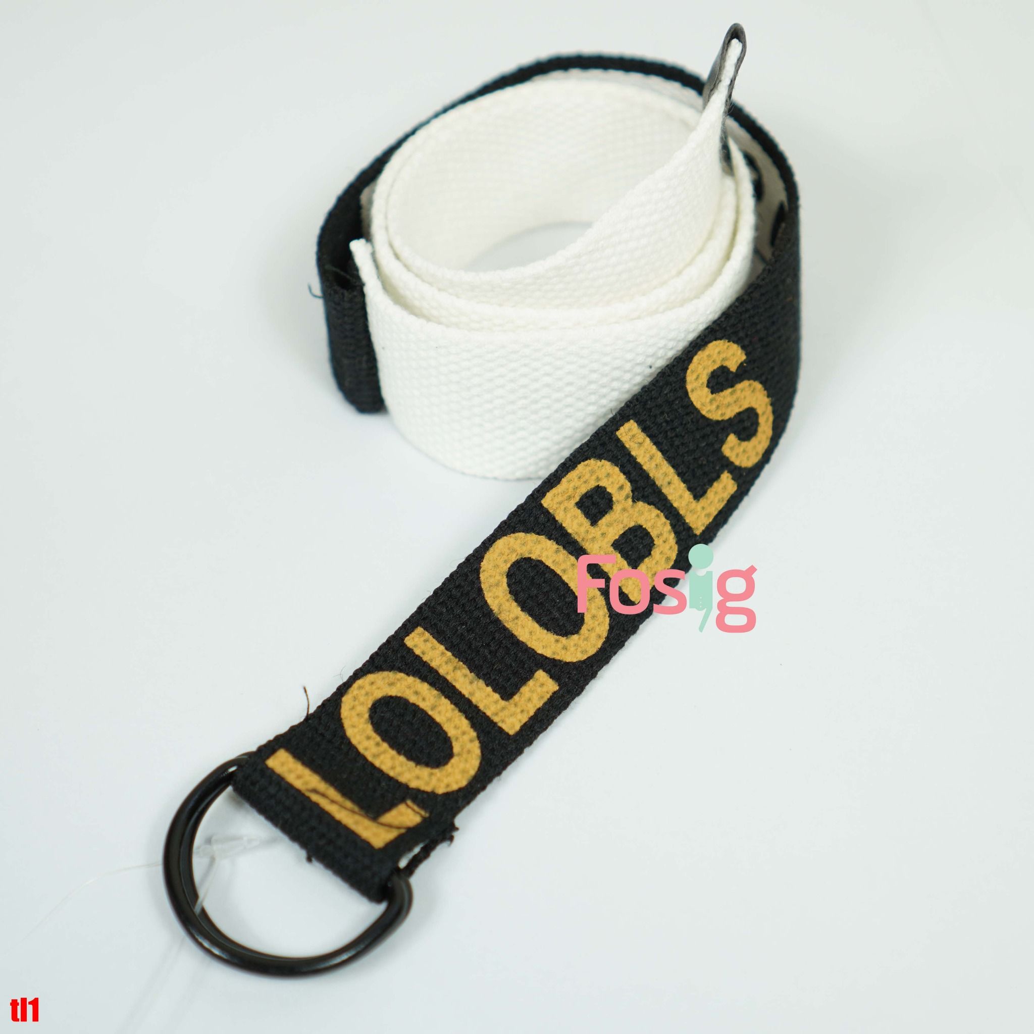 Thắt lưng vải cho bé trai- Đen trắng Lolobls