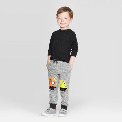  [11-12kg; 17-18kg] Quần Dài Da Cá Jogger CJ Bé Trai - Xám Qủy 