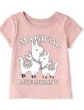  [13-14kg] Áo Thun Tay Ngắn Bé Gái PL - Nâu Magical 