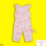  [0-9m] Romper dài Jumpsuit Bé Gái Cter - Hồng Voi 