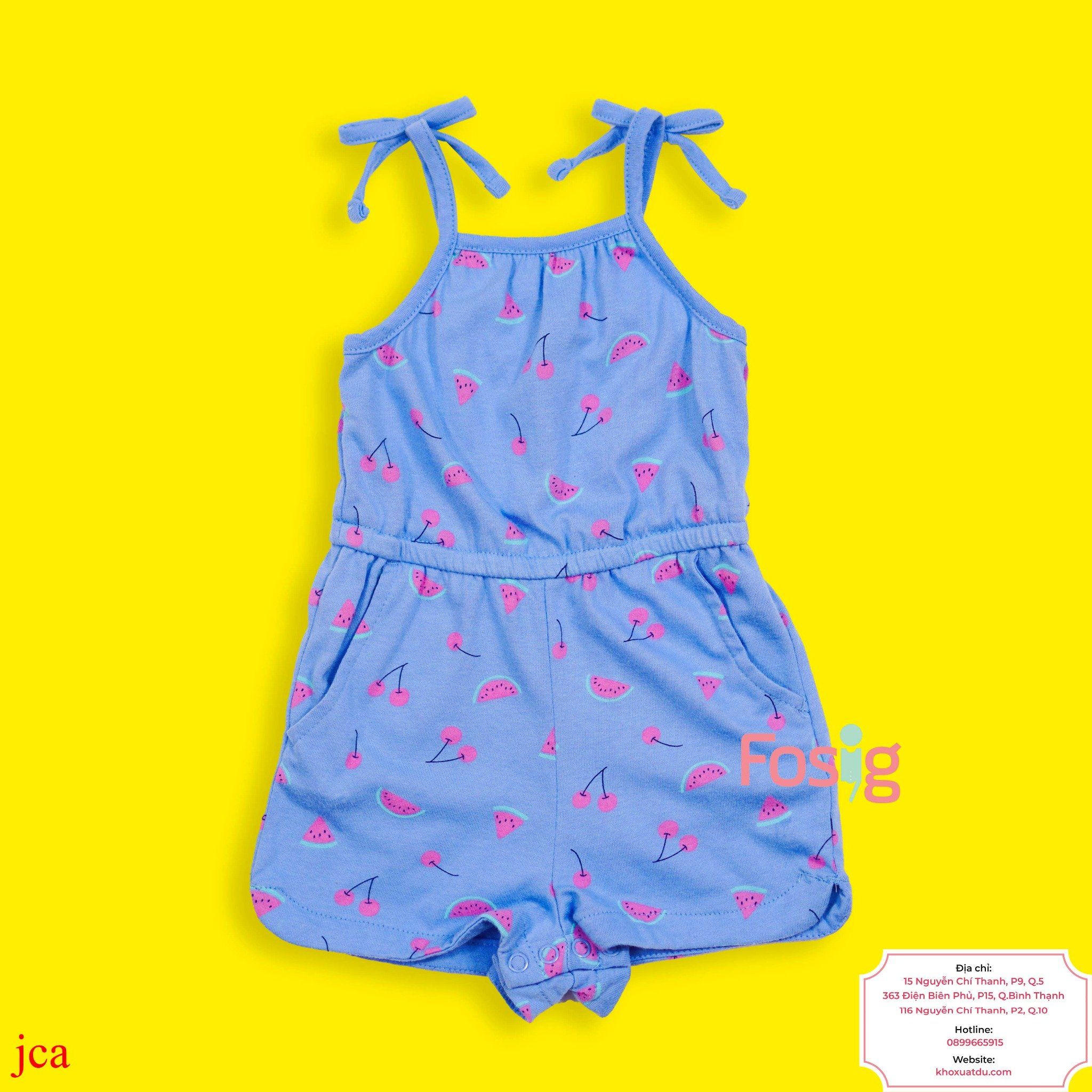  [17-19kg] Romper Jumpsuit Đùi Bé Gái CJ - Xanh Dưa Hấu 