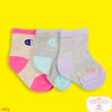  12-24m Set 3 Vớ Champion JD bé gái 