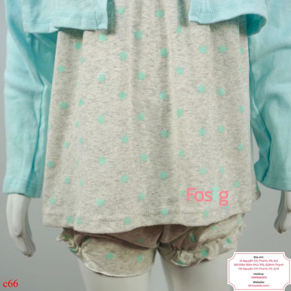  [6-9kg ; 12-17kg] Set 3 Áo Khoác Và Váy Gymboree - Xanh Trắng Sao 