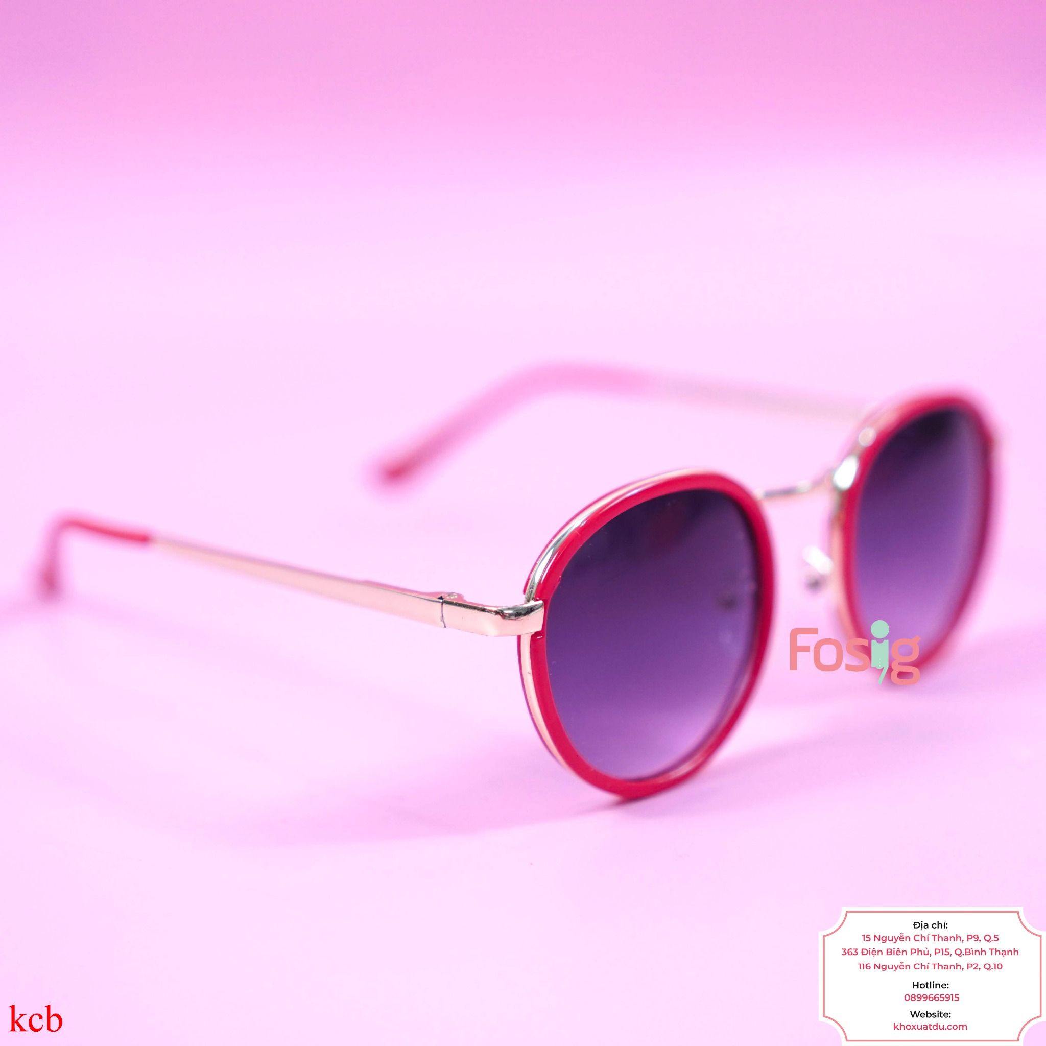 Mắt Kính Cho Bé Unisex - Đỏ Đen DD04