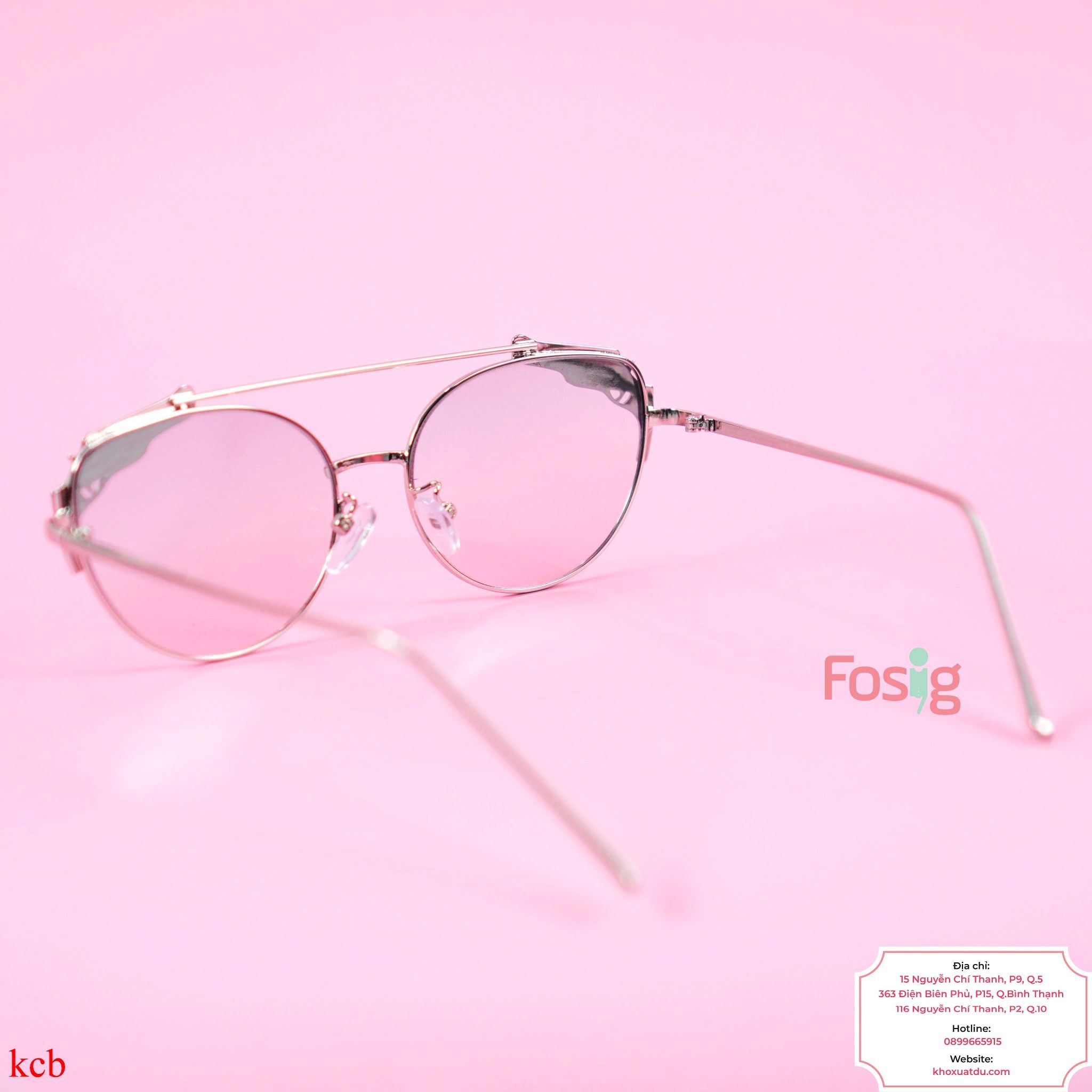 Mắt Kính Cho Bé Trai Unisex - Trắng Bạc
