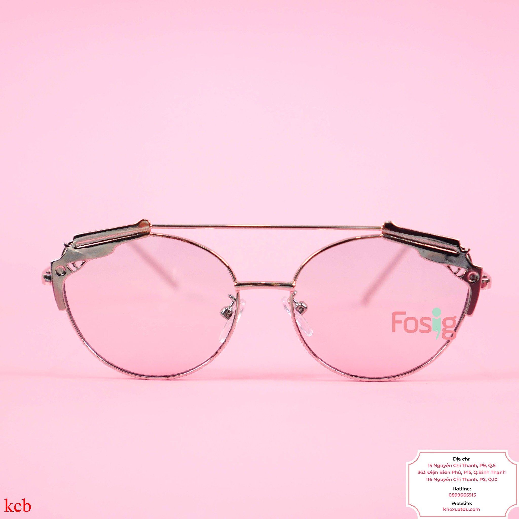 Mắt Kính Cho Bé Trai Unisex - Trắng Bạc
