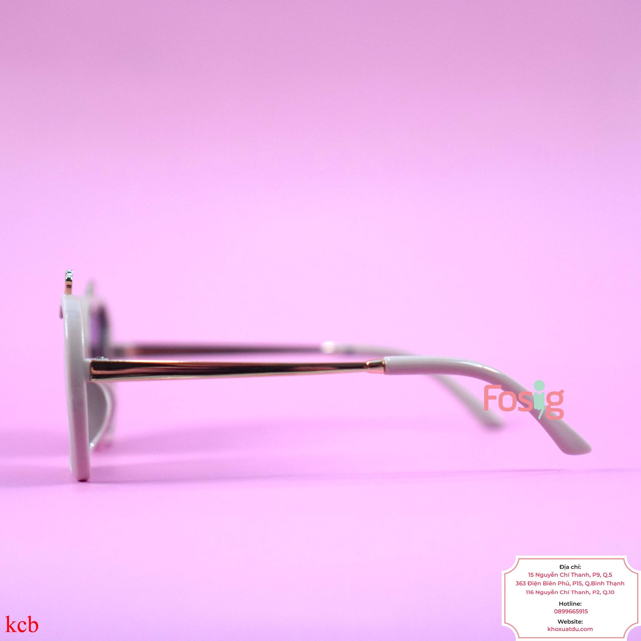 Mắt Kính Cho Bé Gái Unisex - Táo Hồng Đen
