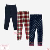  [19-27kg] Set 3 Quần Legging Bé Gái Cter260 - Combo màu ngẫu nhiên 