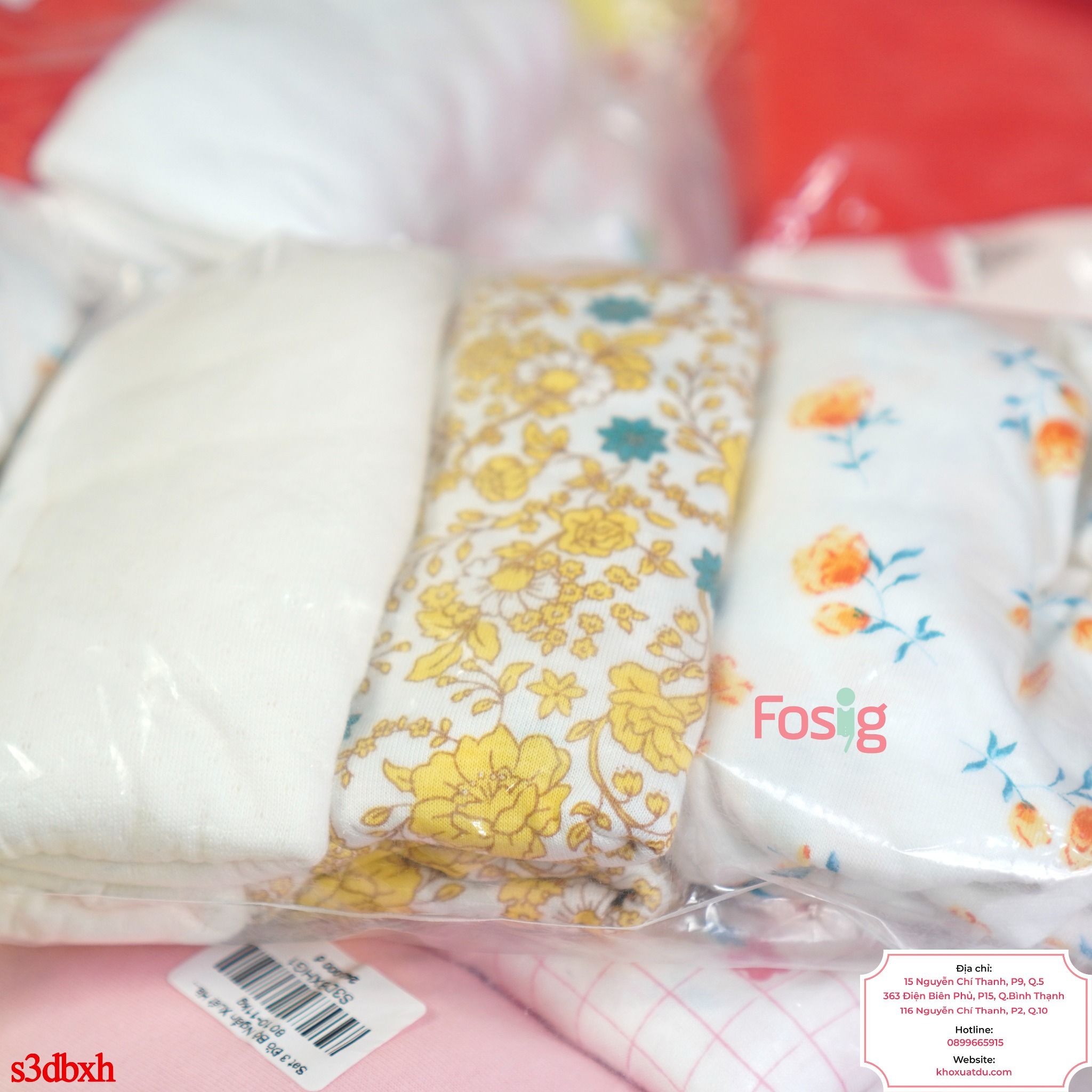  [10-25kg] Set 3 Đồ Bộ Ngắn Xuất Hàn Bé Gái - Combo màu ngẫu nhiên 