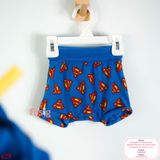  [0-4m] Set 2 Món Bodysuit Kèm Yếm Cổ HM - Xanh Super 