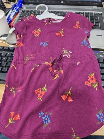 12-13kg Đầm thun coton Tay ngắn ON- Tím hoa Tay ngắn B25