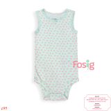  [0-18M] Bodysuit Sát Nách Bé Gái Cter50 - Xanh Ngọc Dưa Hấu 