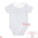  [0-24M] Bodysuit Tay Ngắn Bé Trai Cter50 - Sọc Tím Nhỏ 