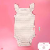  [0-3M ; 9M ; 18M] Bodysuit Cánh Tiên Bé Gái Cter50 - Hồng Chấm Sọc 