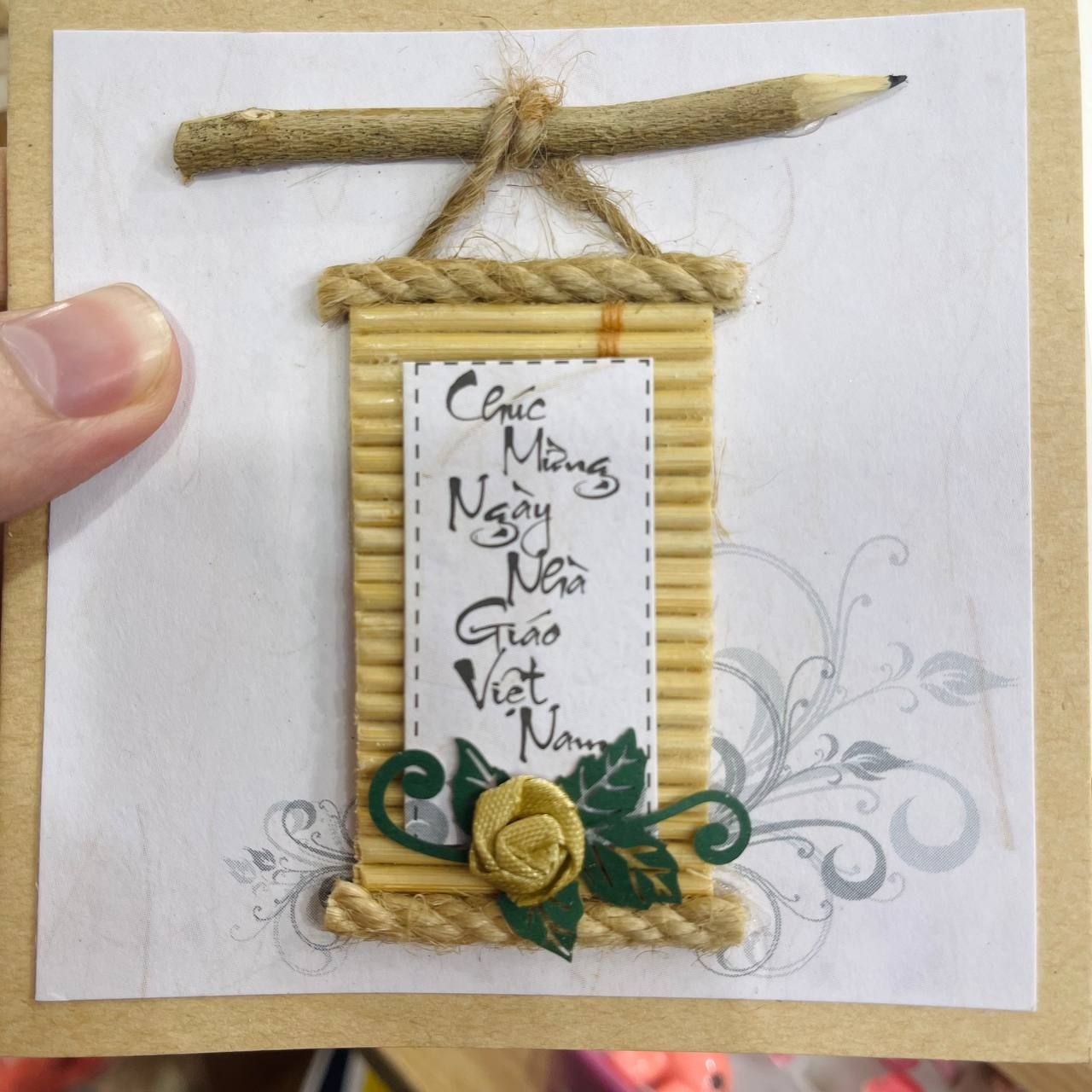 Thiệp Chúc Mừng Kèm Phong Bì Ngày 20/11 - Thiêp Nhỏ Handmade
