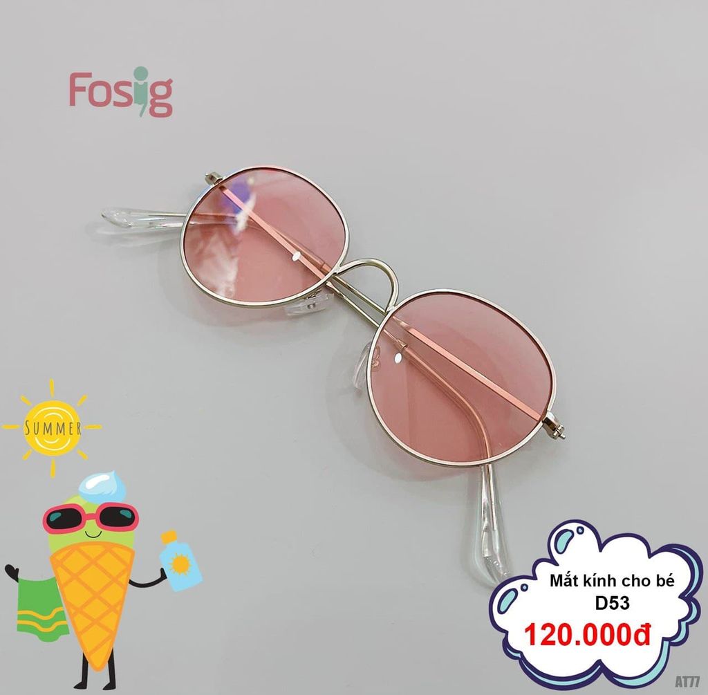 Kính Râm Đi Biển Cho Bé - Hồng VV