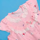  [13-20kg] Đồ Bộ Đùi Ngủ Pijama Bé Gái QC - Caro Hồng Cừu 