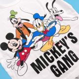  [14-17kg] Set Đồ Bộ Đùi Bé Trai MG - Trắng Mickey's Gang 