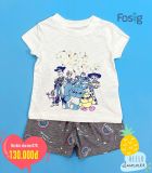  [9-17kg] Set Đồ Bộ Đùi Bé Gái RDesign - Kem Play Time 