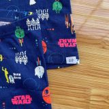  [12m-18m] Set Đồ Bộ Đùi Bé Trai Baby GP - Navy Star Wars 