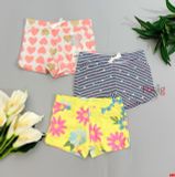  [3m-18m; 4-5T] Set 3 Quần Short Da Cá Bé Gái Cter - Combo ngẫu nhiên 