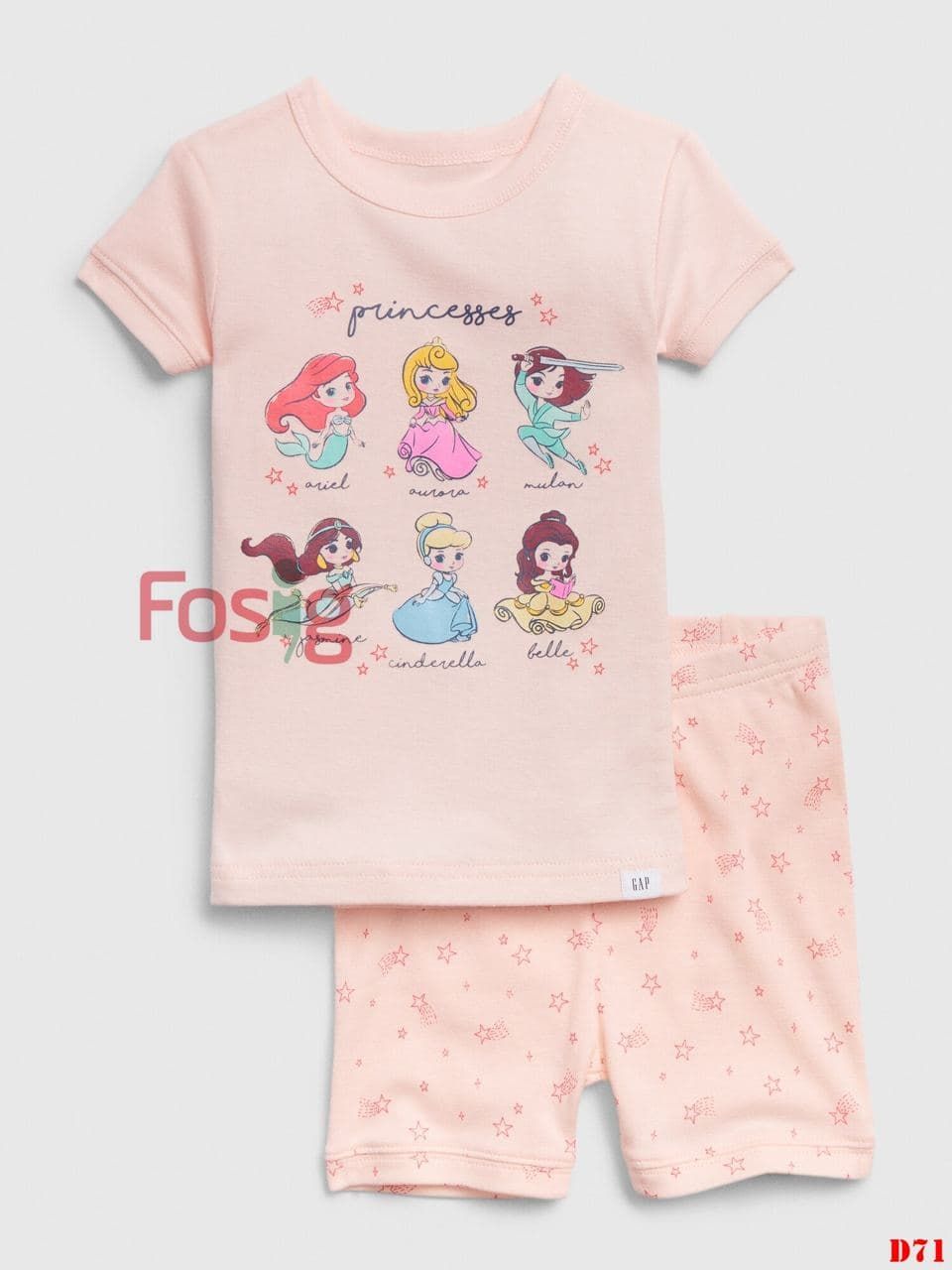 [9-16kgSet Đồ Bộ Đùi Bé Gái Baby GP - Hồng Princesses