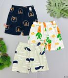  [13-14kg] Set 3 Quần Short Cotton Xuất Hàn Bé Trai ngẫu nhiên - Random 