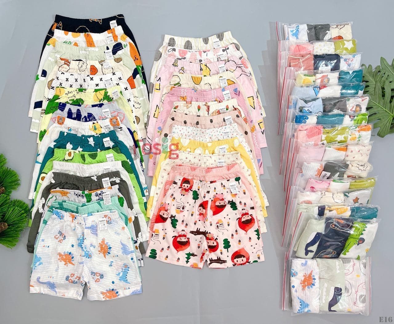  [9-18kg] Set 3 Quần Short Cotton Xuất Hàn Bé Gái  - Random 