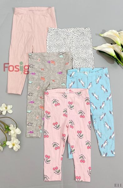  [3m-6m] Set 5 Quần Legging Bé Gái Cter - Random ngẫu nhiên 