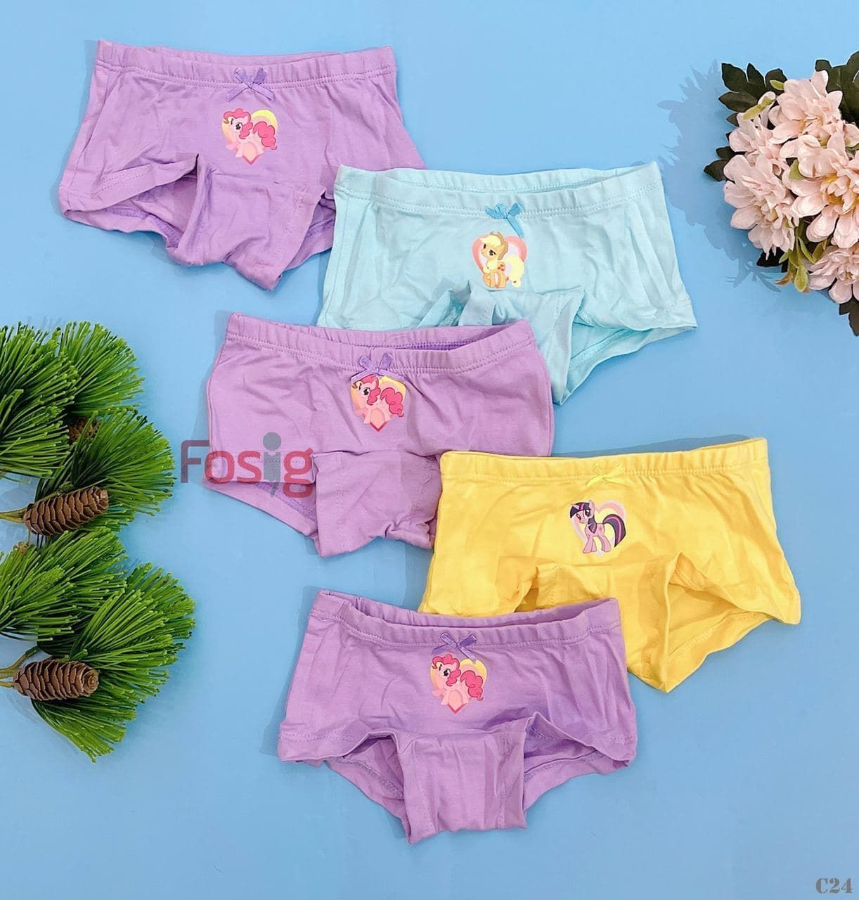  [9-10kg] Set 5 Quần Chip Bé Gái HM - QC11 