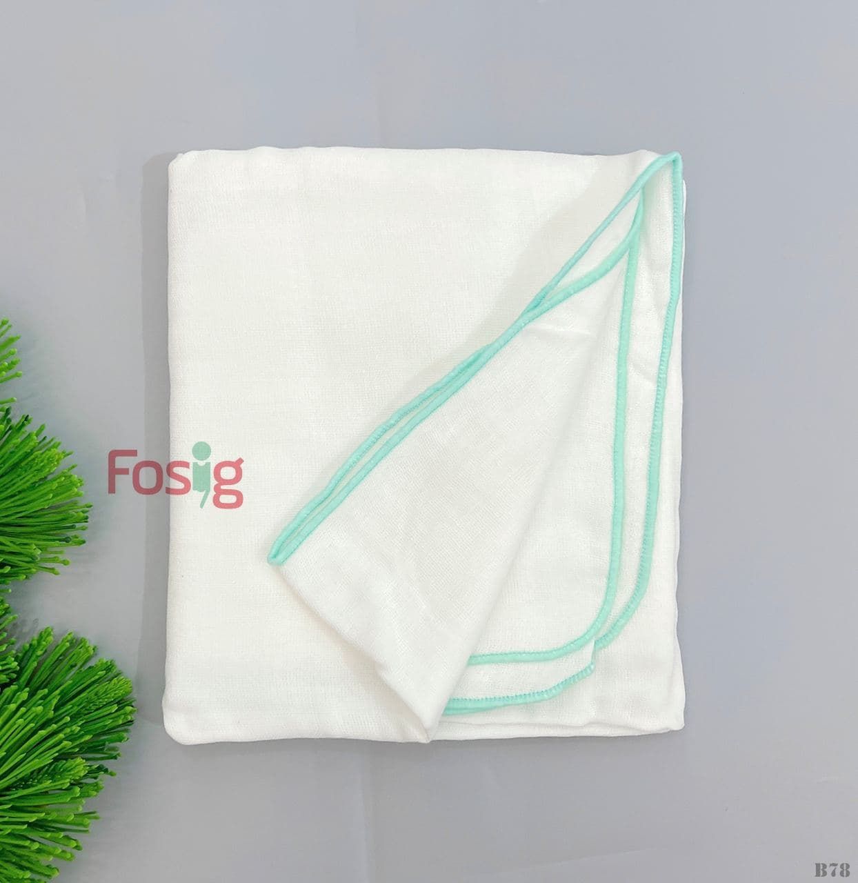  Khăn Xô Pigeon Cloth Unisex KX01 - Viền Xanh Ngọc 