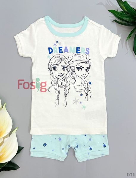  [10-11kg ; 14-15kg] Set Đồ Bộ Đùi Bé Gái GP - Trắng Dreams 