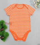  [13-15kg] Bodysuit Tay Ngắn Bé Trai - Cam Sọc 