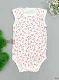  [10-12kg] Bodysuit 3 Lỗ Bé Gái - Trắng Cherry 