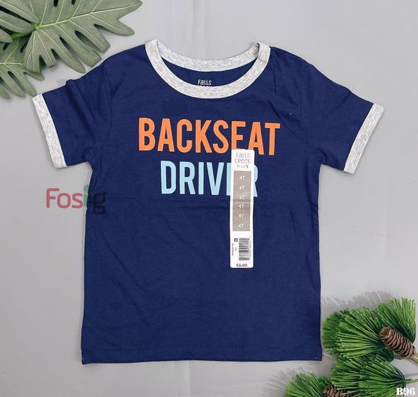  [14-15kg] Áo Thun Tay Ngắn Bé Trai Falls Creek Kids - Navy Backseat 