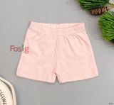  [0-1m] Quần Short Cotton Bé Gái QSBG - Hồng Trắng 