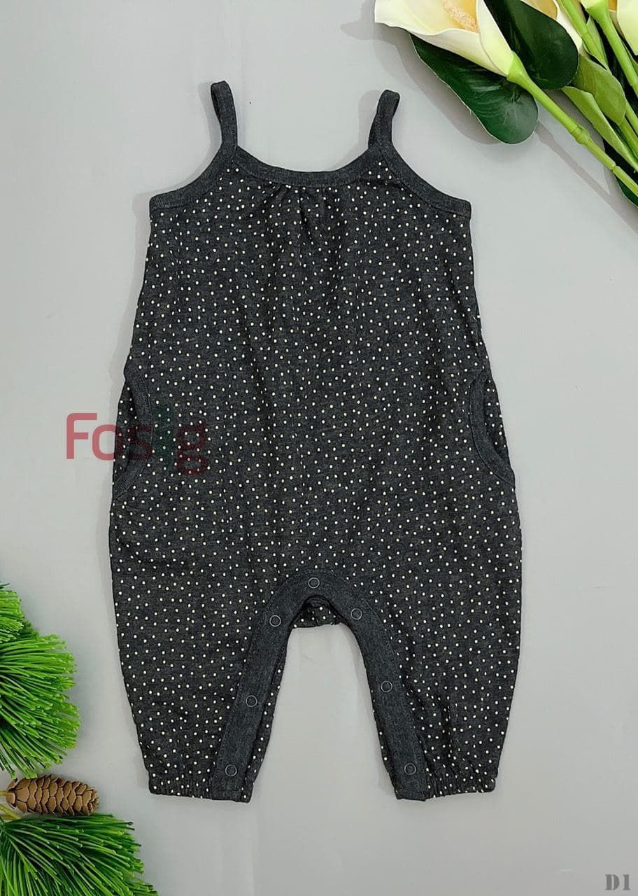  [0-3m] Romper Jumpsuit Bé Gái ON - Đen Chấm Nhỏ 