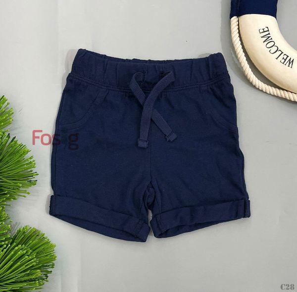  [3-6m] Quần Short Bé Trai ON - Navy Trơn 