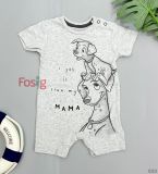  [6-9m] Romper Đùi Bé Trai Geo - Xám Nhạt Chó 