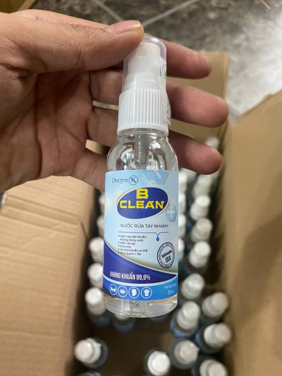 Chai Xịt Khuẩn 50ml Doctor K B CLEAN Hương Dưa Gang