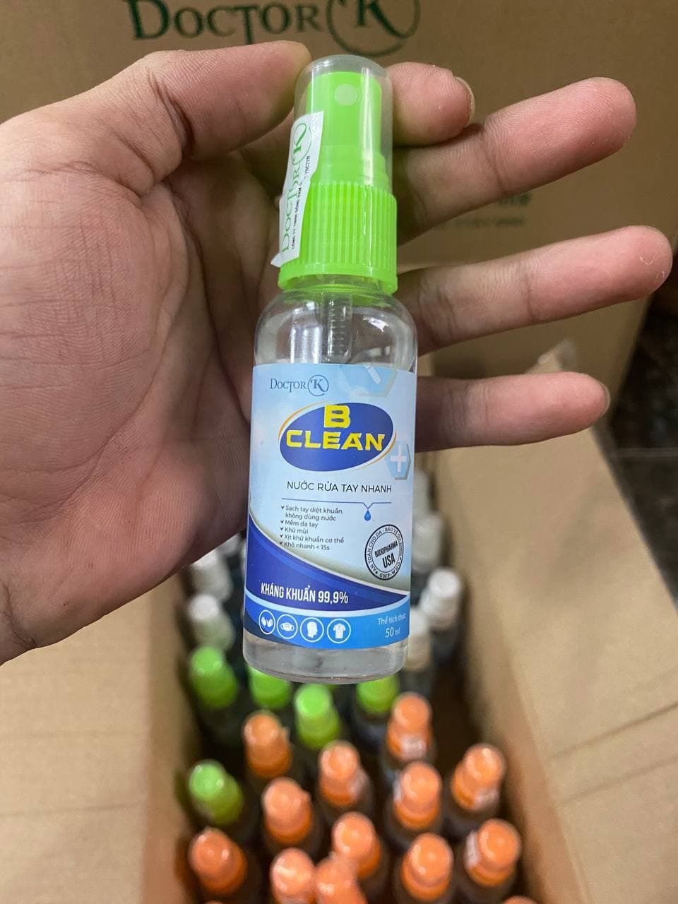 Chai Xịt Khuẩn 50ml Doctor K B CLEAN Hương Dưa Gang