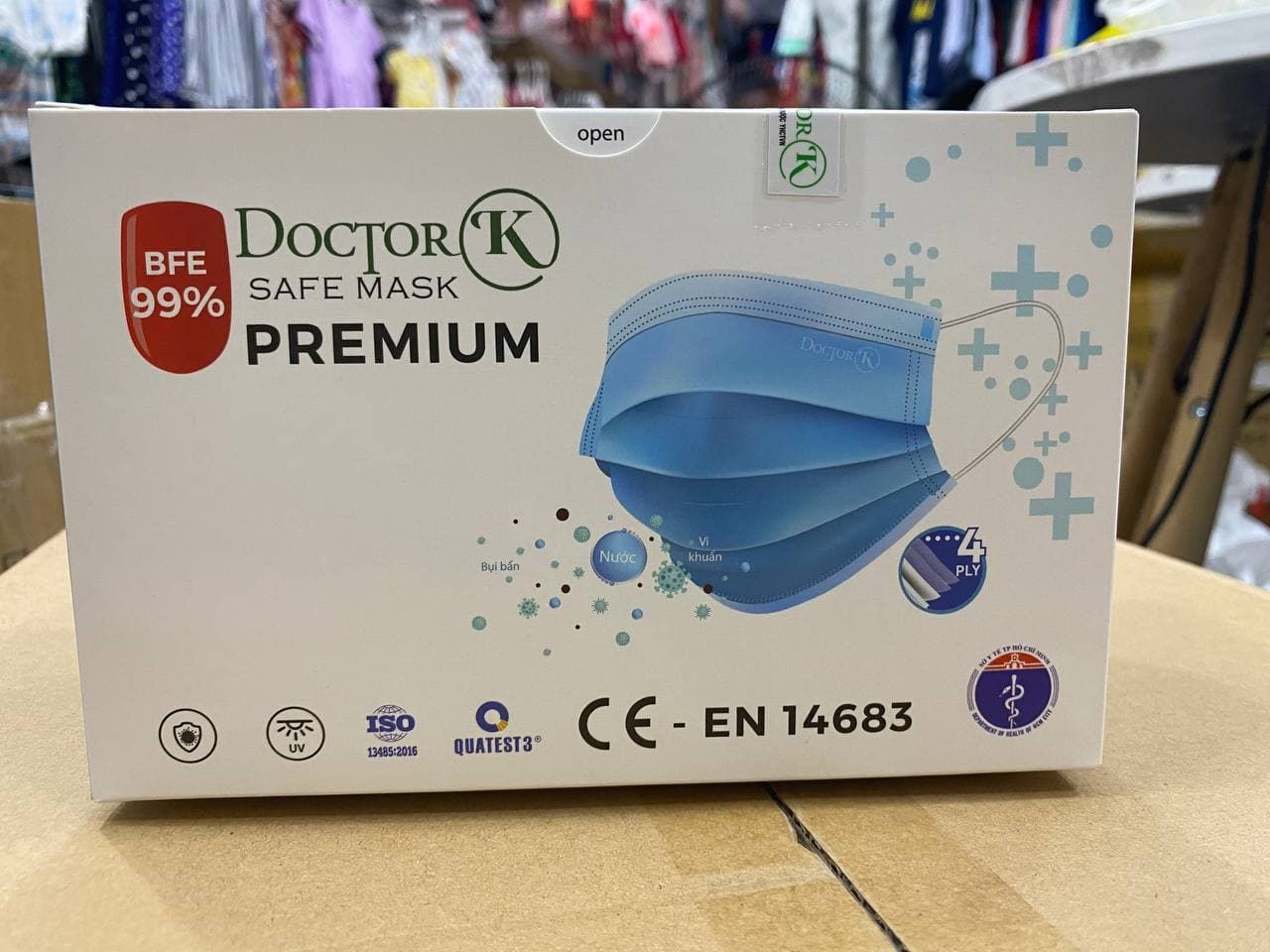 Khẩu Trang Y Tế Doctor K Hộp 50 Cái Màu Trắng ( Hàng chính hãng 100%)