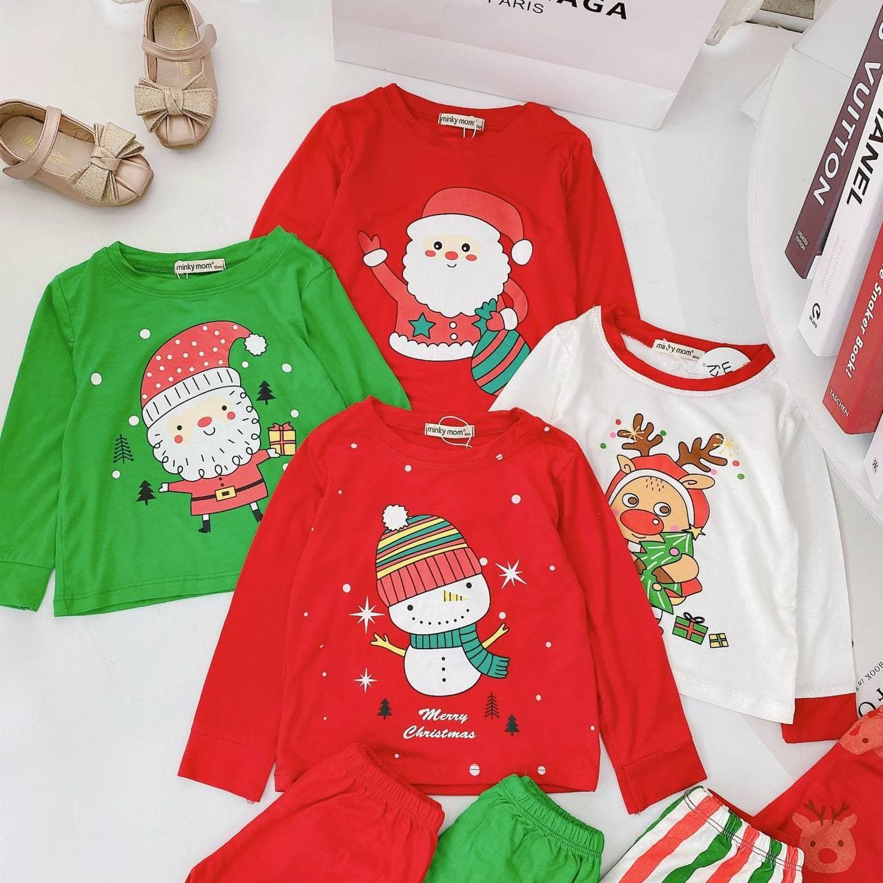  [8-10kg ; 16-18kg] Bộ Noel Em Bé Cao Cấp GS01 - Ông Già Noel 