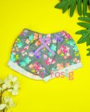  [8-9kg; 15-16kg] Quần Short Bé Gái - Xám Hoa Màu 