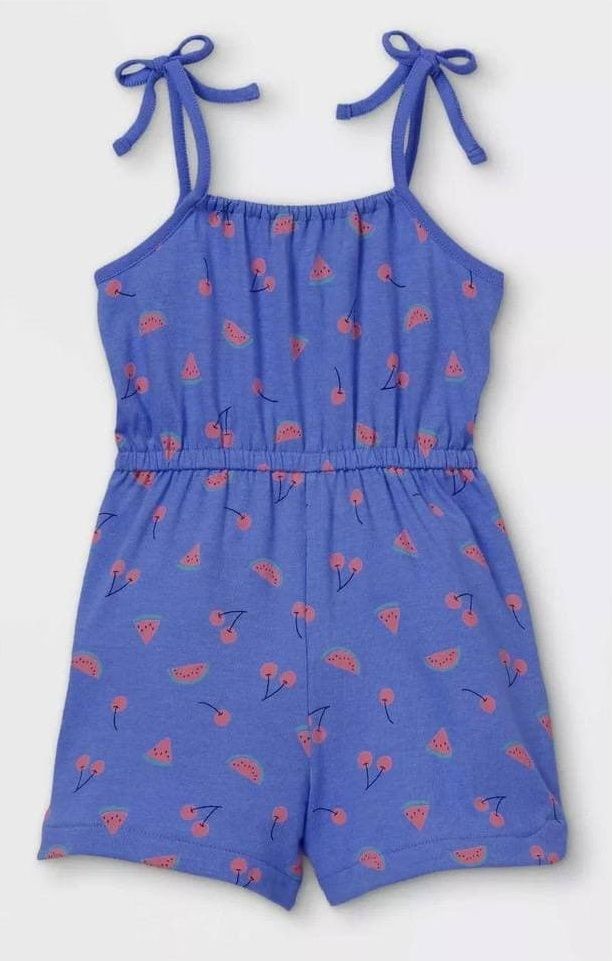  [17-19kg] Romper Jumpsuit Đùi Bé Gái CJ - Xanh Dưa Hấu 