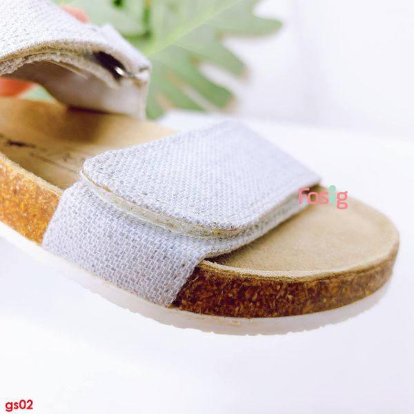  [11.5cm ; 13,5cm ; 19.5cm] Giày Sandal Bé Gái Nxt - Xám Kim Tuyến 