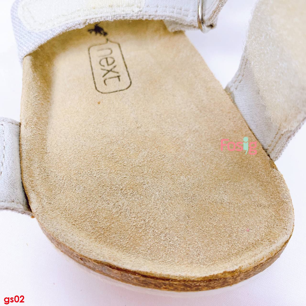  [11.5cm ; 13,5cm ; 19.5cm] Giày Sandal Bé Gái Nxt - Xám Kim Tuyến 