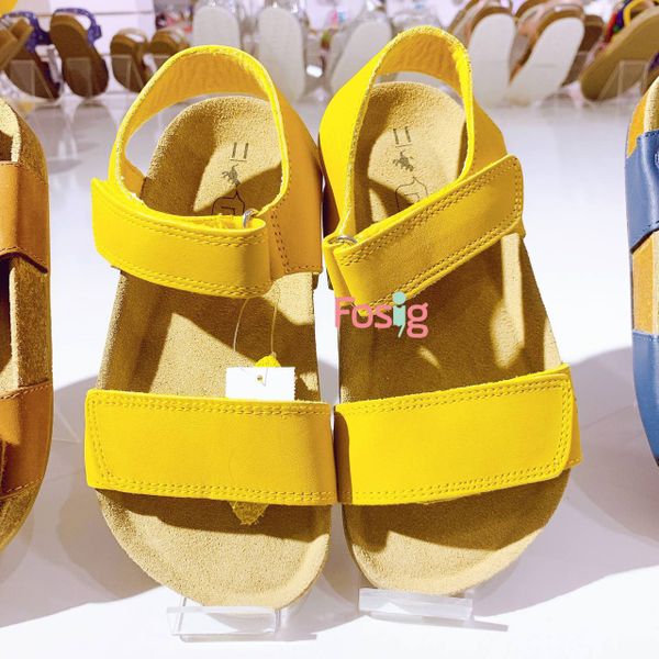  [11.5cm ; 13,5-15,5cm ; 17,5-18,5cm] Giày Sandal Bé Trai Nxt - Vàng Đế Nâu 