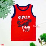  [12-13kg; 15-17kg] Áo Thun 3 Lỗ Bé Trai PL - Đỏ Faster Than You 