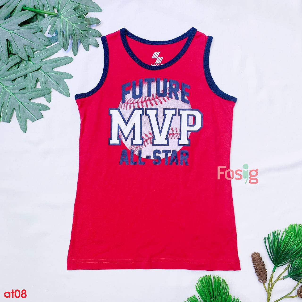  [9-10kg ;15-16kg] Áo Thun 3 Lỗ Place Sport [Boy] - Đỏ/Future MVP 